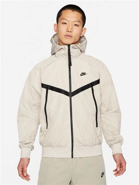 nike herren wind jacke weiss beige